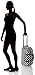 World Traveler 21-Inch Carry-On Rolling Duffel Bag, Black White Dot II
