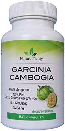 Garcinia Cambogia 100% Pure Garcinia Cambogia Extract with 60% HCA, Extra Strength, 180 Capsules, All Natural Appetite Suppressant, carb Blocker, Weight Loss Supplement, GMO-Free