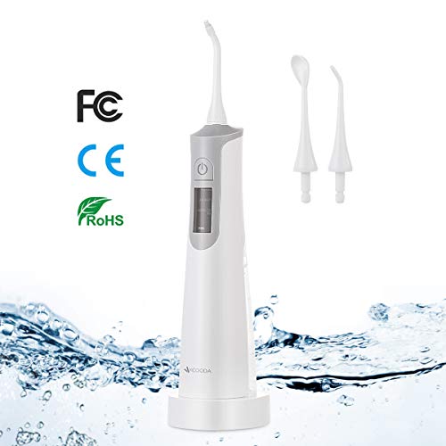 VICOODA Cordless Water Flosser Teeth Cleaner - Portable Dental Oral Irrigator Rechargeable For Travel, Home Use - PX7 Waterproof Dental Water Jet 145ML for Deep Cleaning With 3 Interchangeable Nozzles - Thumbnail 6