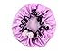 Shintop Children Shower Cap - Girl Cute Resizable Waterproof Double Layer Environmental Bath Hat Solid with Bowknot Kawayi EVA Hat Satin Bonnets Perfect for Bath, Hot Oil Treatment (Pruple)