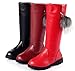 DADAWEN Girl's Waterproof Pom Pom Back Zipper Knee High Winter Riding Boots (Toddler/Little Kid/Big Kid)