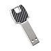 Faost Fashion 8gb |Black Carbon Fiber On Two Sides| Metal Key USB Flash Drive Memory Stick Pendrive, Data Transfer External Storage Device