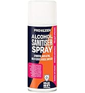 Pro-Kleen Alcohol Sanitiser Spray Antibacterial 400ml - 70% Alcohol Kills 99.9% Bacteria - Perfec...