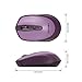 TECKNET Wireless Mouse for Laptop, 2.4G Quiet Computer Mouse with USB Receiver, 4 Buttons Portable Cordless Mice for Chromebook, Laptop, PC, Mac, 800/1200/1600 DPI - Lavender
