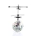 Flying Ball, RC Flying Toy, Boy Toys, WINONE Infrared Induction Drone Remote Control Helicopter Ball with Rainbow Shining LED Lights and Remote Control for Kids, Gifts for Boys and Girls,Outdoor Games