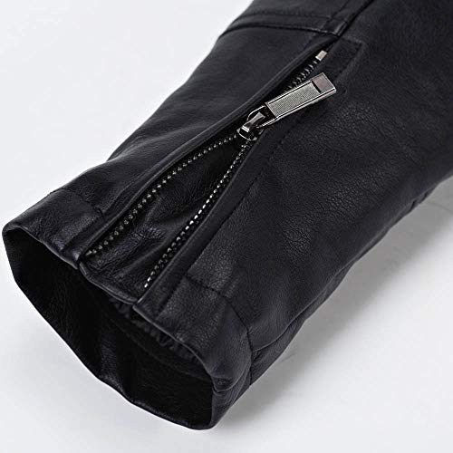 image for Realdo Mens Motocycle Jacket Clearance, American Flag Solid Stand Zipp