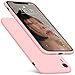 DTTO Compatible with iPhone XR Case, [Romance Series] Silicone Case with Hybrid Protection for iPhone XR 6.1 Inch - Crystal Pink