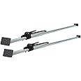 Mytee Products 2 Pack Heavy Duty Adjustable Load Lock Bar for Semi Trailers, Truck Box - 89.75"-104.5" Long Steel Ratcheting Cargo Bar Tie-Down Holder for Enclosed Truck & Vans with 2" - 4" Pads