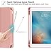 Ztotop Case Newest for iPad 9.7 Inch 2018 with Pencil Holder - Lightweight Soft TPU Back Cover and Trifold Stand with Auto Sleep/Wake, Protective for iPad 6th Generation(A1893/A1954),Rose Gold