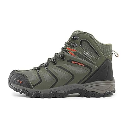 NORTIV 8 Mens Ankle High Waterproof Hiking Boots Outdoor Lightweight Shoes Backpacking Trekking Trails