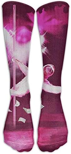 Sexy Funny Pole Dancing Stripper Sloth Knee High Graduated Compression Socks For Women And Men Travel Flight Socks - Running Fitness