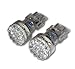 Tuningpros LEDDRL-3157-W24 Daytime Running Light LED Light Bulbs 3157, 24 LED White 2-pc Set