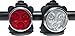 HAKAN LED USB Rechargeable Bicycle Bright Light Set | 4 Light Modes | IPX4 Water Resistant ● Mountain Bike Universal FIT with Clip & Mount Strap ● 1 White & 1 Red Lights, 2 Bands, 2 USB Plugs