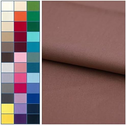 COTTONVILL 20COUNT Cotton Solid Quilting Fabric (3yard, 07-Brownie)