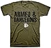 Armed & Dangerous - Christian T-Shirt - Dog Tags (Medium) ,Green