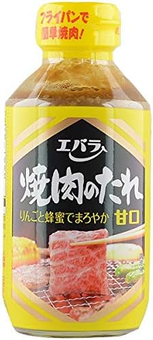 Ebara Yakiniku No Tare Amakuchi Sauce 300g -The Base of This Mellow and Sweet-Tasting Sauce comprises Savory, authentically Brewed Soy Sauce and Miso