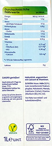 Alpro Haferdrink Original Natur Pflanzlicher Drink Vegan 8x1L – Bild 3