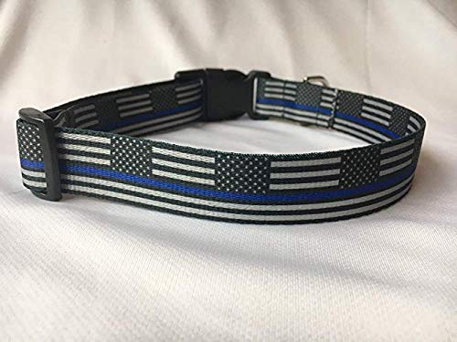 thin blue line dog leash