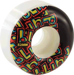 Blind Letter Drop 52mm WHT/BLK Wheels Set