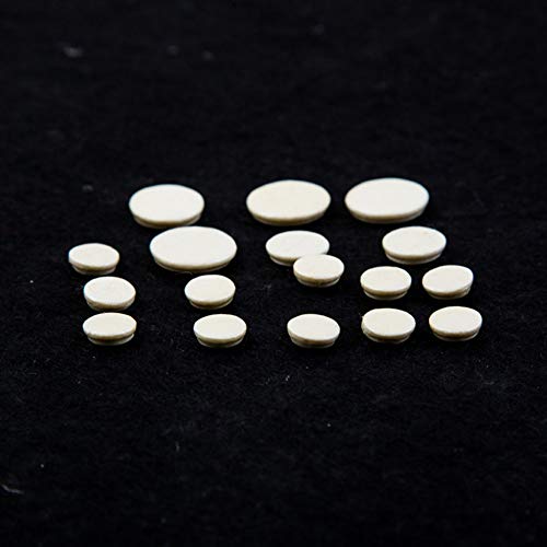 OUYAWEI 17 Pcs White Clarinet Leather Pads Set Woodwind Musical Instruments Parts - Thumbnail 3