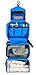 Mowham Toiletry Bag Medium Hanging Cosmetic Organizer Foldable Waterproof Travel Kit Bathroom Storage for Boys Men/Women balck (blue)