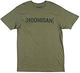 Hoonigan Bracket Logo Mens T-Shirt in Army