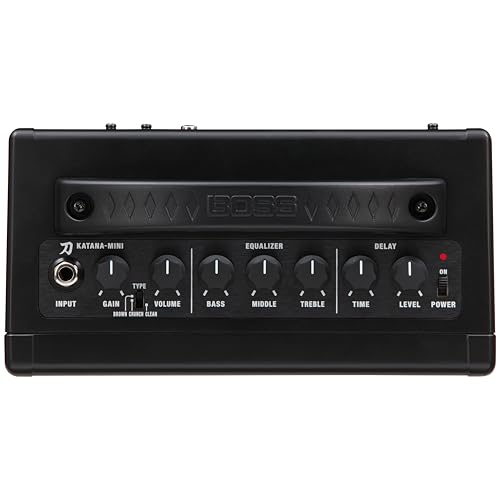 BOSS Ktn-Mini Katana Portable Guitar Amplifier, A Compact, Go-Anywhere Amp That Runs On Batteries - Rich, Full Sound