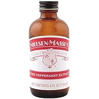 Nielsen-Massey Pure Peppermint Extract for Baking and Cooking, 4 Ounce Bottle with Gift Box