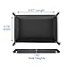 RNK Gaming Folding Dice Tray PU Leather and Black Velvet Rectangle for Dice Rolling Games Like DND d&d