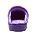 WILLIAM&KATE Women's Men's Memory Foam Slip On Slippers Comfy Plush Lined House Shoes Indoor & Outdoor Anti-Skid Rubber Sole(38-39/7-8 B(m) US, Purple)