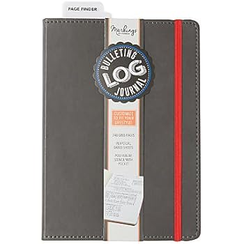Amazon.com : Markings by CR Gibson Bulletin Log Journal 240 Grid Pages ...