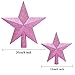 Aneco 2 Pack Glittered Christmas Tree Topper Star Treetop for Christmas Tree Decoration or Home Decor, Hard Plastic, 2 Size