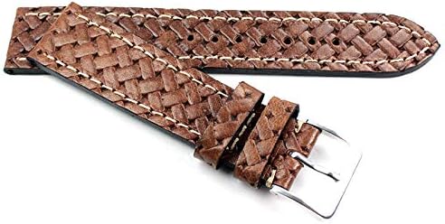 Sulla - Watch with Leather Strap - Sulla, Brown square clasp, 20mm - Image 4