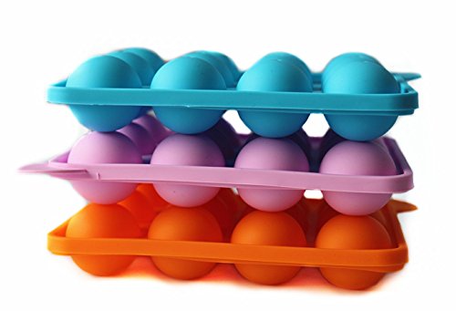 image for Cherryard 12-Cavity Round Shape Silicone Mold for Cake Lollipop Ice Sp
