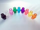 Glass Globe Tank, Colored Pyrex Replacement Glass Tube for Glass Globe Tank (9 pack)
