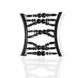 HairZing Tribal Essential Plastic, Perfect for Easy Ponytails, UpDos and Twists, Black, Large