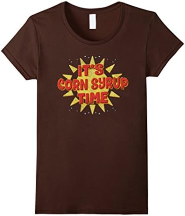 Womens It's corn syrup time shirt XL Brown