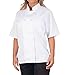 Womens White Classic Short Sleeve Chef Coat