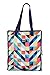 PackIt Freezable Grocery Shopping Tote Bag with Zip Closure, Paradise Breeze