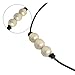 Freshwater Pearl Leather Rope Necklace for Women 3 Bead Necklace Handmade