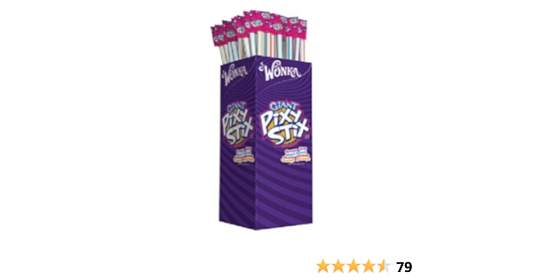 Amazon Com Pixy Stix Giant 1 Ounce Straws Pack Of 100 Fruit Flavored Candies Grocery Gourmet Food