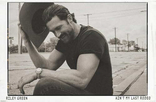 Riley Green - Ain't My Last Rodeo Wall Poster, 22.4L" x 14.7W", Premium Unframe…