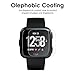 CAVN 3-Pack Compatible Versa Screen Protector, Tempered Glass Waterproof Screen Cover Saver Compatible Fitbit Versa Smartwatch [9H Hardness] [Crystal Clear] [Anti-Scratch] [No-Bubble]
