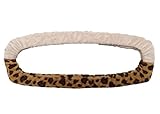 Fochutech Car Stretchy Rearview Mirror Cover Plush Decorative Interior Accessories Ornaments (Leopard)