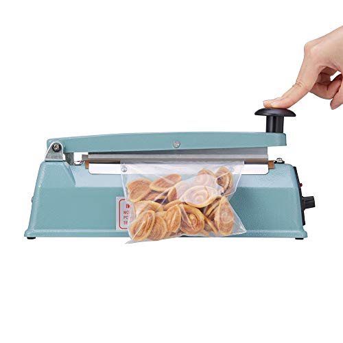 Eletional 8 inch Impulse Bag Sealer,Manual Bag Sealer Heat Seal Closer,2 Free Replacement Kit