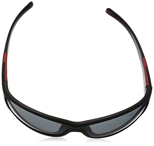 Foster Grant Men's Completion Wrap Sunglasses, Black, 67 mm