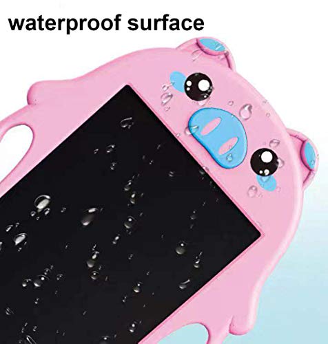MEMOVAN LCD Doodle Board Drawing Tablet Digital Handwriting Pads for Kids, 3-6 Age Girl Educational Birthday Gifts, Portable Reusable Erasable Ewriter, Electronic Notepad for School, Office (Pink) - Thumbnail 4