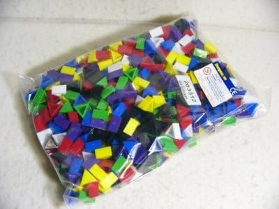Amazon デュシマ プリズモ パーツ 小 基本8色 ブロック おもちゃ