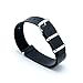 CIVO PU Leather NATO Zulu Military Swiss G10 Watch Band Strap 18mm 20mm 22mm with Stainless Steel Buckle (Black, 22mm)
