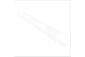 50 Pack Shelf Dividers for Retail Stores, 1" H x 13-9/16" L, 15 mil Clear PVC Retail Shelf Separator w/Adhesive Mount by Clip Strip Corp., SD-1514